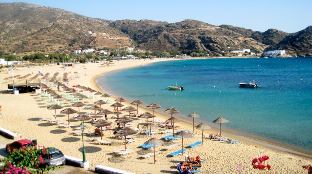 Drakos Twins Aparthotel Mylopotas Bagian luar foto